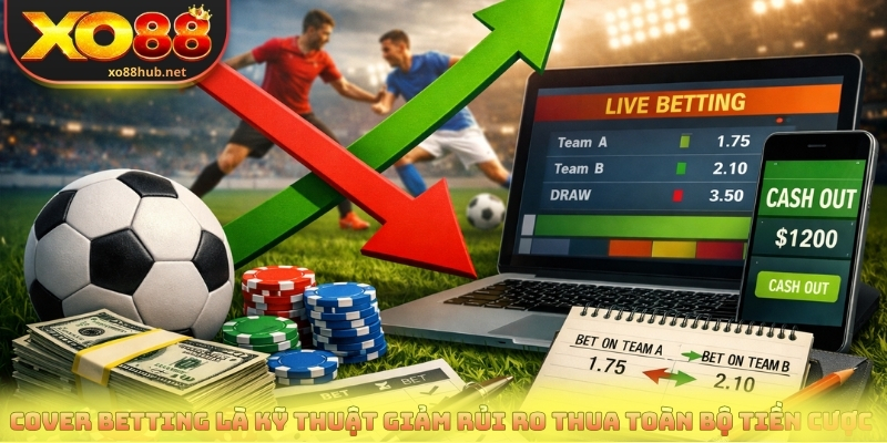 Cover betting là kỹ thuật giảm rủi ro thua toàn bộ tiền cược 