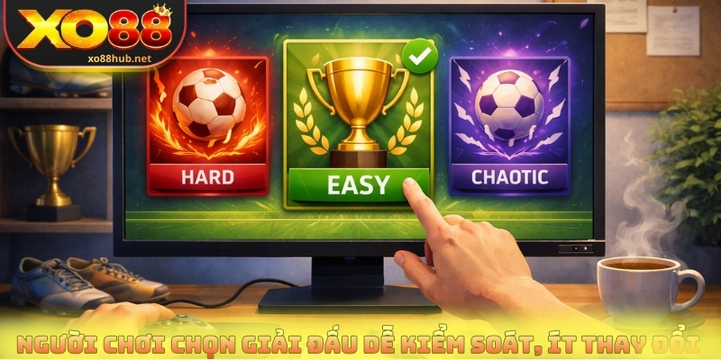 Người chơi chọn giải đấu dễ kiểm soát, ít thay đổi 