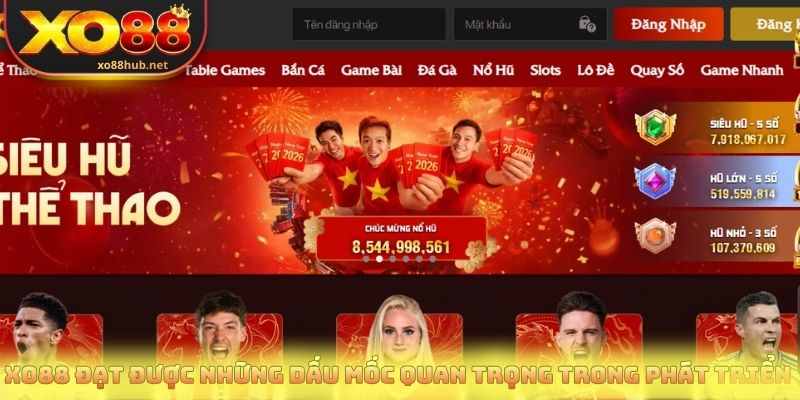 Xo88 đạt được những dấu mốc quan trọng trong phát triển